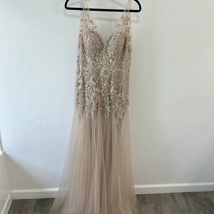 Cinderella devine trumpet gown